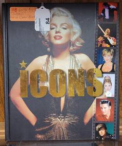 lot 84 image: ICONS COMMEMORATIVE BOOK AS SHOWN.