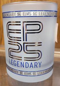 lot 86 image: 1977 ELVIS PRESLEY LEGENDARY 25 YEARS GLASS AS SHOWN.