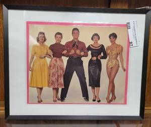 lot 87 image: FRAMED ELVIS PRESLEY PICTURE AS SHOWN.