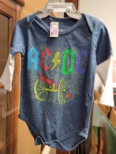 lot 96 image: ACDC ONESIE AS SHOWN.