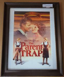 lot 104 image: FRAMED WALT DISNEYS VAULT COLLECTION THE PARENT TRAP MEMORABILIA AS SHOWN.