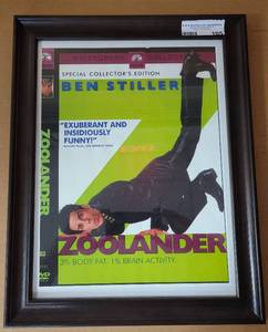 lot 105 image: FRAMED BEN STILLER  ZOOLANDER MEMORABILIA AS SHOWN.