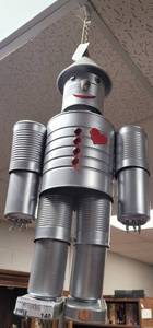 lot 140 image: CUSTOM MADE TIN MAN AS SHOWN.