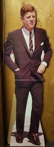 lot 183 image: VINTAGE 1994 JOHN F. KENNEDY LIFESIZE CARDBOARD STANDUP IN STYLECOLORCONDITION SHOWN.
