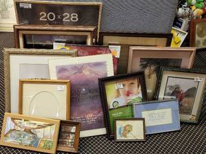 lot 200 image: LARGE LOT OF ASSORTED PICTURES AND FRAMES AS SHOWN. GREAT MIXED LOT