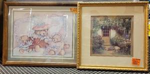 lot 205 image: FRAMED PRINTS IN STYLEDESIGN SHOWN.