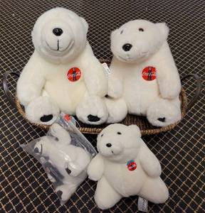 lot 244 image: COCA-COLA POLAR BEARS AS SHOWN.