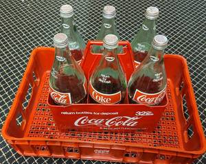 lot 245 image: COCA-COLA COLLECTIBLE BOTTLES WITH CARRIER AND MORE AS SHOWN.
