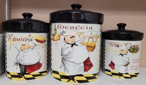 lot 294 image: CHEF SPECIAL CANISTERS IN SIZES SHOWN.