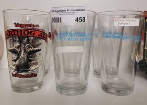lot 458 image: ASSORTED GLASSES INCLUDING 4 NO STRINGS ATTACHED AS SHOWN.