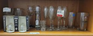 lot 500 image: WINE GOBLETS, LUMINARC GLASSES, AND MORE AS SHOWN.