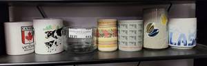 lot 533 image: LOT OF 7 ASSORTED STYLE COFFEE CUPS AS SHOWN.
