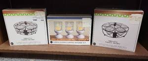 lot 598 image: VOTIVE CANDLE HOLDERS IN BOXES AS SHOWN.