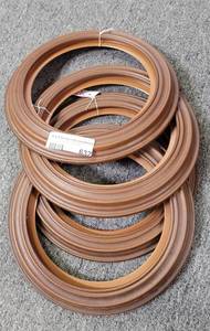 lot 632 image: LOT OF PLATE HANGING FRAMES AS SHOWN.