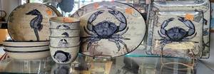 lot 646 image: 11 PIECES OF CERTIFIED INTERNATIONAL COASTAL PORTRAITS PLATES, BOWLS, PLATTER AS SHOWN.