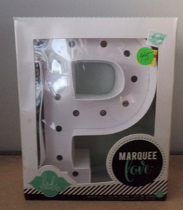lot 45 image: Heidi Swapp Marquee Love 8.5 inch Letter P