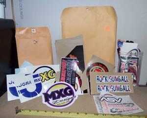 lot 51 image: LARGE LOT OF MOTORCROSS RACING DECALS