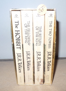 lot 58 image: JR TOLKIEN SET OF 4 BOOK COLLECTION IN DISPLAY CASE