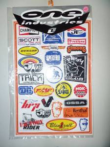 lot 63 image: NIP - ONE INDUSTRIES RACING DECALS