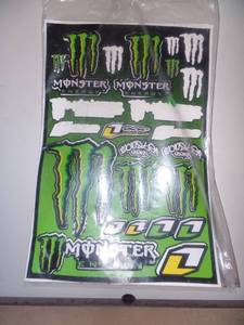 lot 64 image: MONSTER ENERGY DRINK RACING DECALS