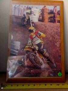 lot 83 image: 8 X 12 AUTOGRAPHED MOTORCROSS RACER - UNIDENTIFIED