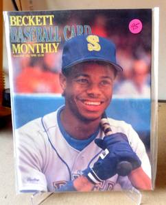 lot 95 image: VINTAGE 1990 Beckett Baseball Card Monthly 64 July 1990 Ken Griffey Jr.