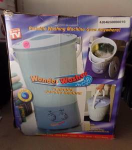 lot 101 image: AS SEEN ON TV WONDER WASHER - Easycomforts 0.25 cu ft wonder washer, Size Small, Beige