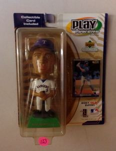 lot 123 image: 2001 PLAYMAKERS BOBBLEHEAD - ALEX RODRIGUEZ WITH COLLECTORS CARD