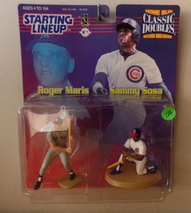 lot 124 image: Roger Maris & Sammy Sosa - SLU 1999 Kenner STARTING LINEUP Classic Doubles