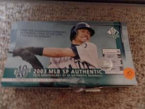 lot 151 image: 2003 MLB SP AUTHENTIC FULL BOX - STORAGE LOCKER FIND (UNSEARCHED)