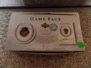 lot 152 image: 2003 UPPER DECK GAME FACE BASEBALL CARDS - UNSEARCHED STORAGE FIND APPEARS OPENED