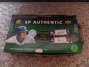 lot 153 image: 2004 SP AUTHENTIC BASEBALL CARD BOX - UNSEARCHED PACKS FOUND IN STORAGE LOCKER