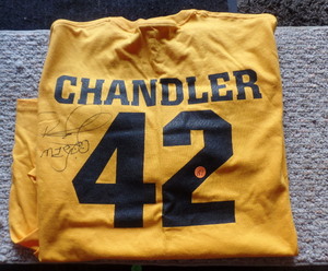lot 180 image: RARE - MOTORCROSS RACER DANNY MCGOO CHANDLER AUTOGRAPHED SHIRT (DECEASED MAY 4, 2010)