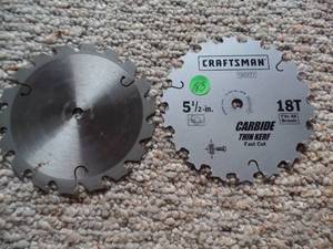 lot 182 image: PAIR OF 5 12 SAW BLADES