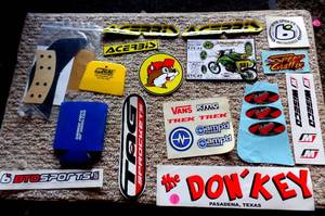 lot 186 image: ASSORTMENT OF RACING DECALS