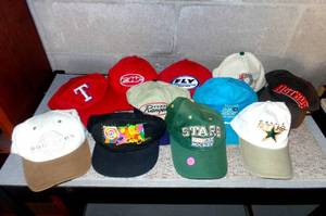lot 224 image: LARGE ASSORTMENT OF BASEBALL STYLE BALL CAPS