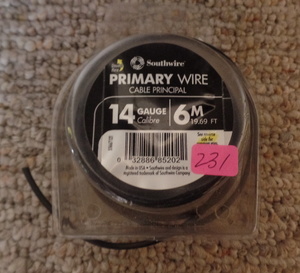 lot 231 image: PRIMARY WIRE 14 GUAGE WEEDWACKER STRING