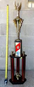 lot 232 image: LARGE MOTORCROSS RACING TROPHY - APPROX 48 INCHES TALL