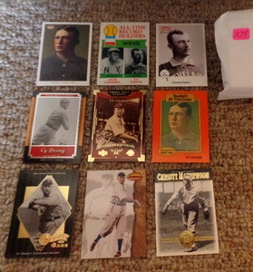 lot 279 image: BASEBALL CARD LOT OF CHRISTY MATHESON