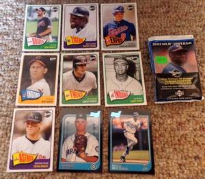 lot 284 image: 2003 MLB VINTAGE BASEBALL CARD LOT