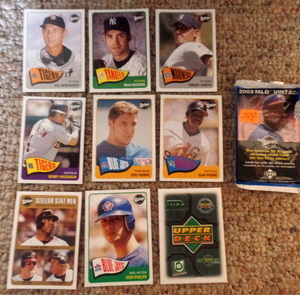 lot 288 image: 2003 MLB VINTAGE BASEBALL CARD LOT
