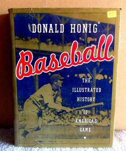 lot 347 image: VINTAGE 1990 THE ILLUSTRATED HISTORY OF AMERICAS GAME BASEBALL BOOK BY DONALD HONIG