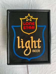lot 141 image: Lone Star Beer Sign