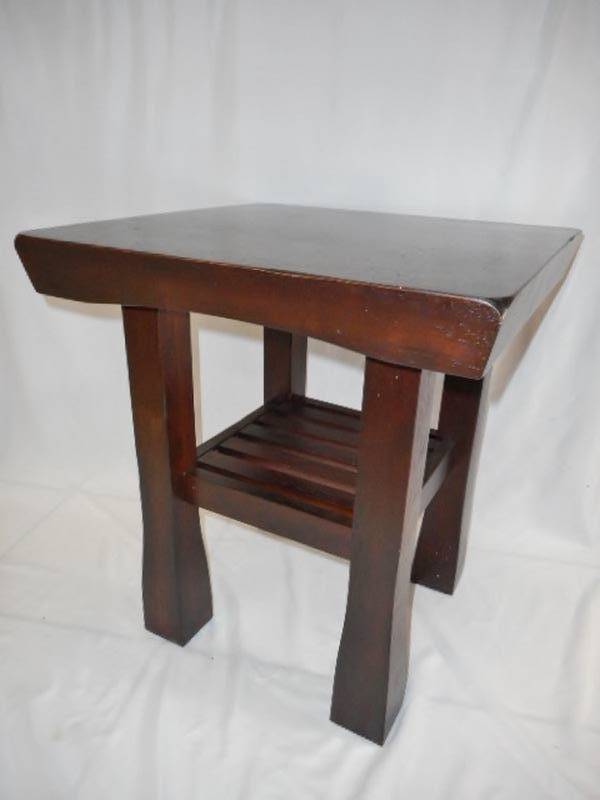 lot 91 image: Meranti Philippine mahogany Oriental style occasional table solid wood