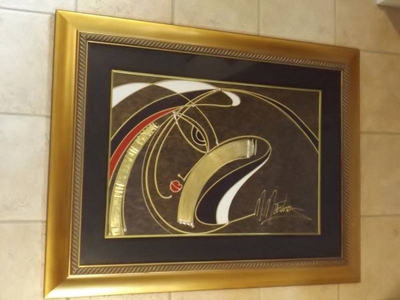lot 19 image: Signed Golden Sorrow Limited edition Martiros Manoukian serigraph