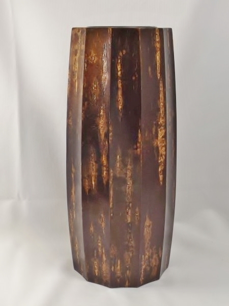 lot 47 image: Malaysian wood candle holder