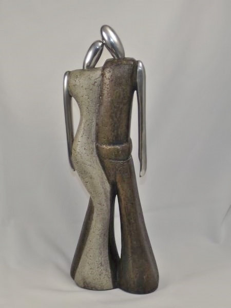 lot 52 image: Marta Mikey stone & silver sculpture