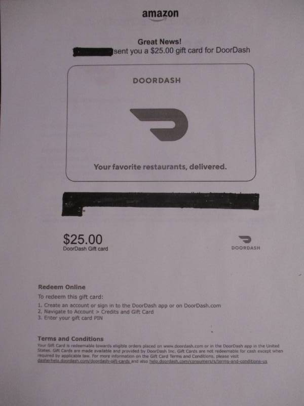 How To Remove A Gift Card From Doordash