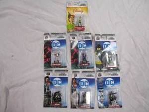 lot 61 image: LOT OF 6-DC NANO METALFIGS AND 1-PETER PAN, All In Unopened Packages