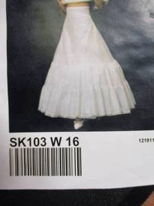 lot 20 image: 7-Mixed Sizes MARYS Bridal PETTICOATS Model #103